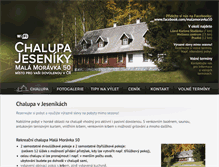 Tablet Screenshot of chalupa-jeseniky.cz